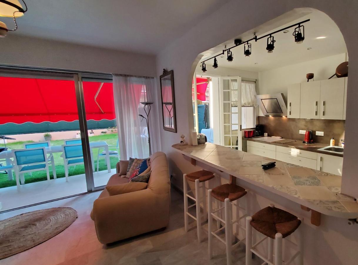 Superbe Rez De Jardin Dans Residence Au Calme ニース エクステリア 写真