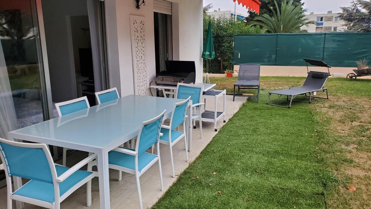 Superbe Rez De Jardin Dans Residence Au Calme ニース エクステリア 写真